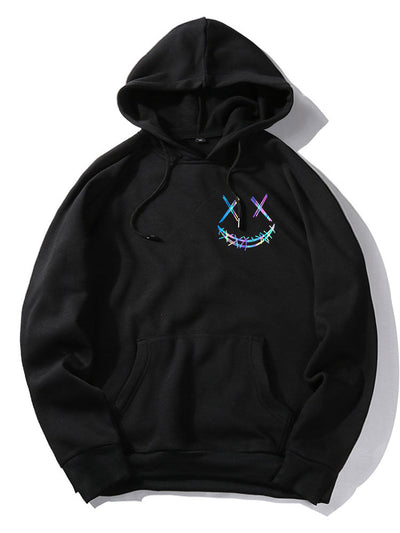 Yair | Gradient Smiley Print Hoodie