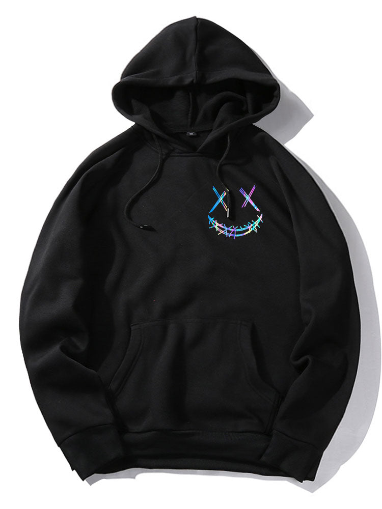 Jagger | Gradient Smiley Print Hoodie