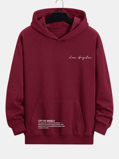 Kylo | Los Angeles Slogan Print Relax Fit Hoodie