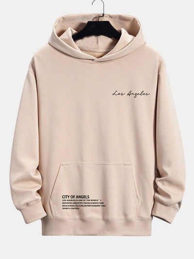Malachi | Los Angeles Slogan Print Relax Fit Hoodie
