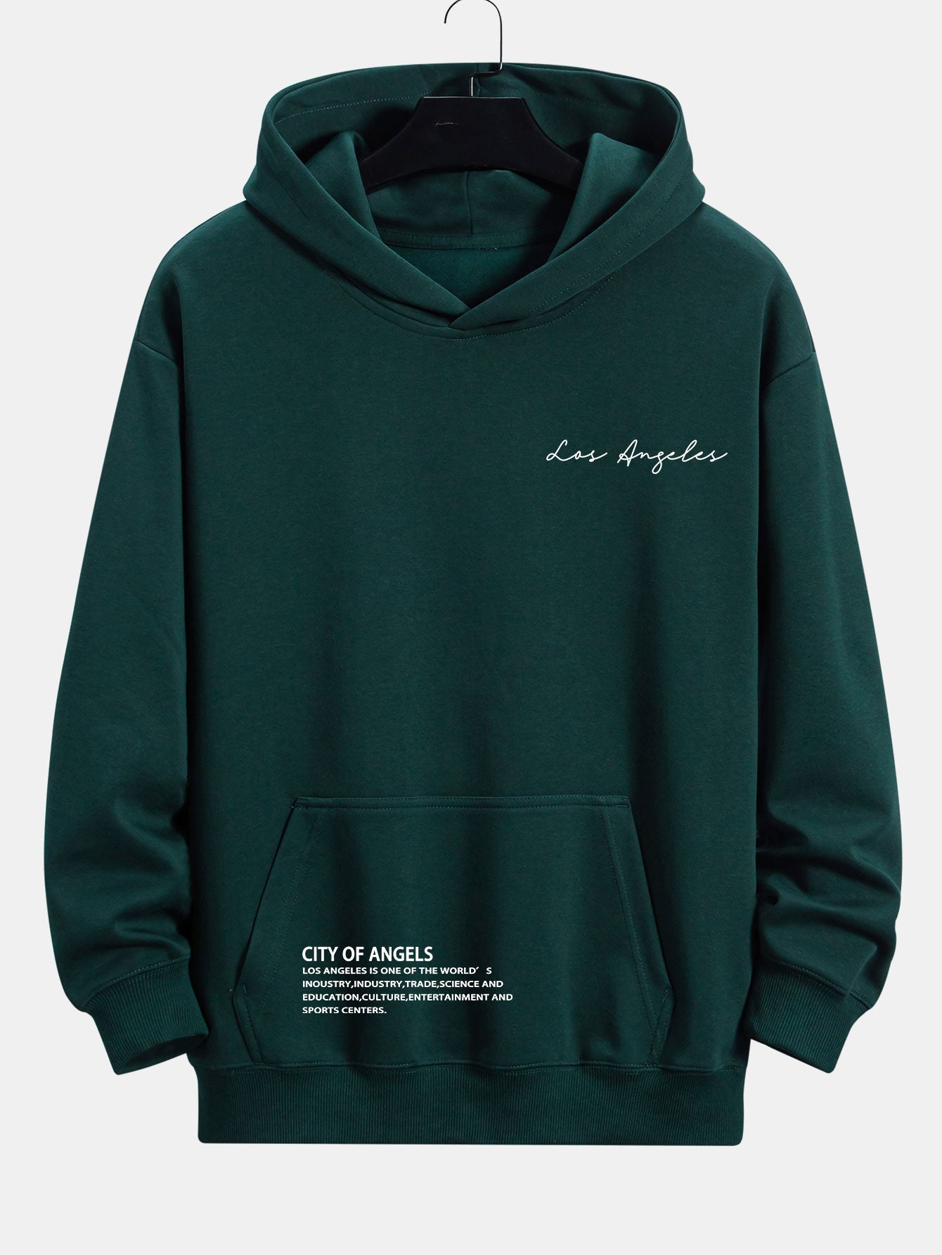 Kylo | Los Angeles Slogan Print Relax Fit Hoodie