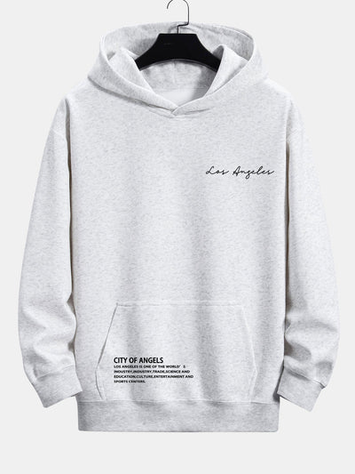 Kylo | Los Angeles Slogan Print Relax Fit Hoodie