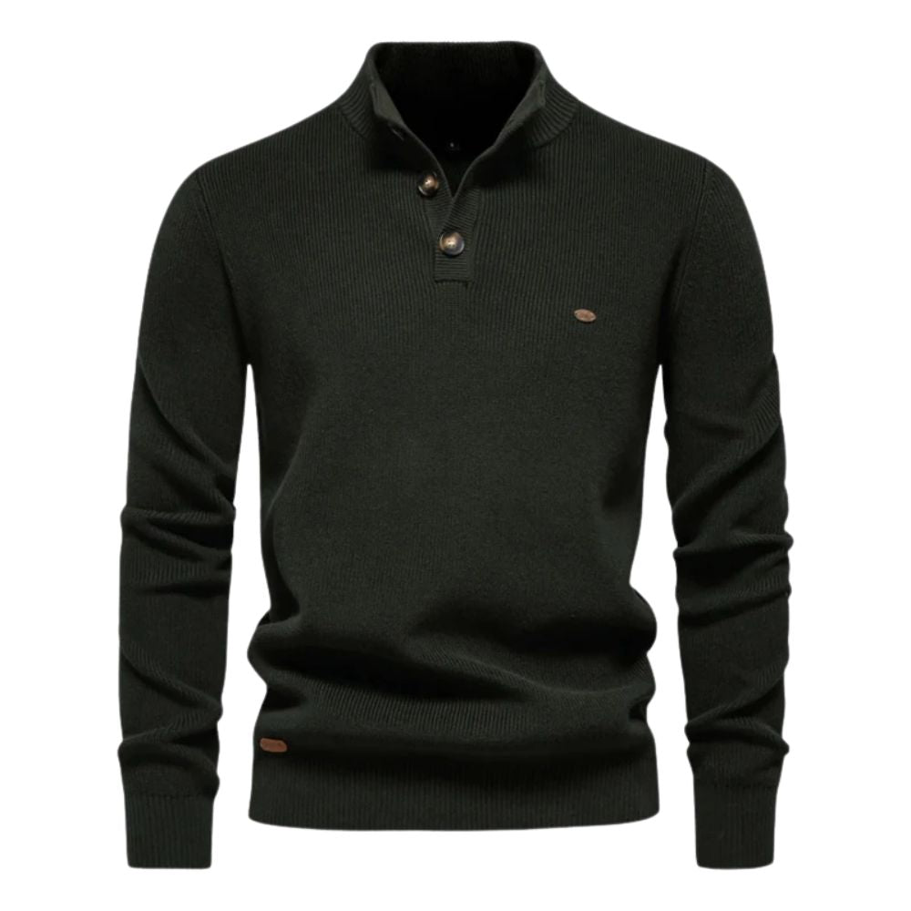 Kahlo® | Warm Casual Sweater With Buttons For Men