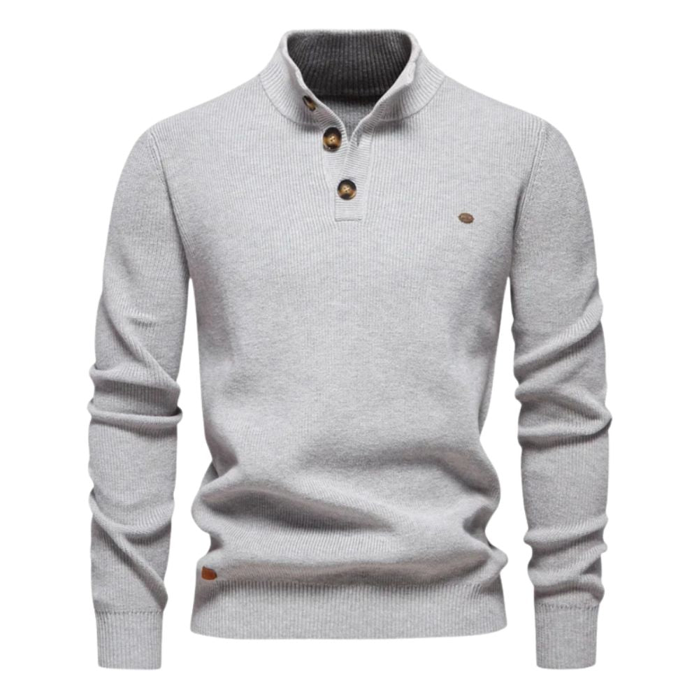 Kahlo® | Warm Casual Sweater With Buttons For Men