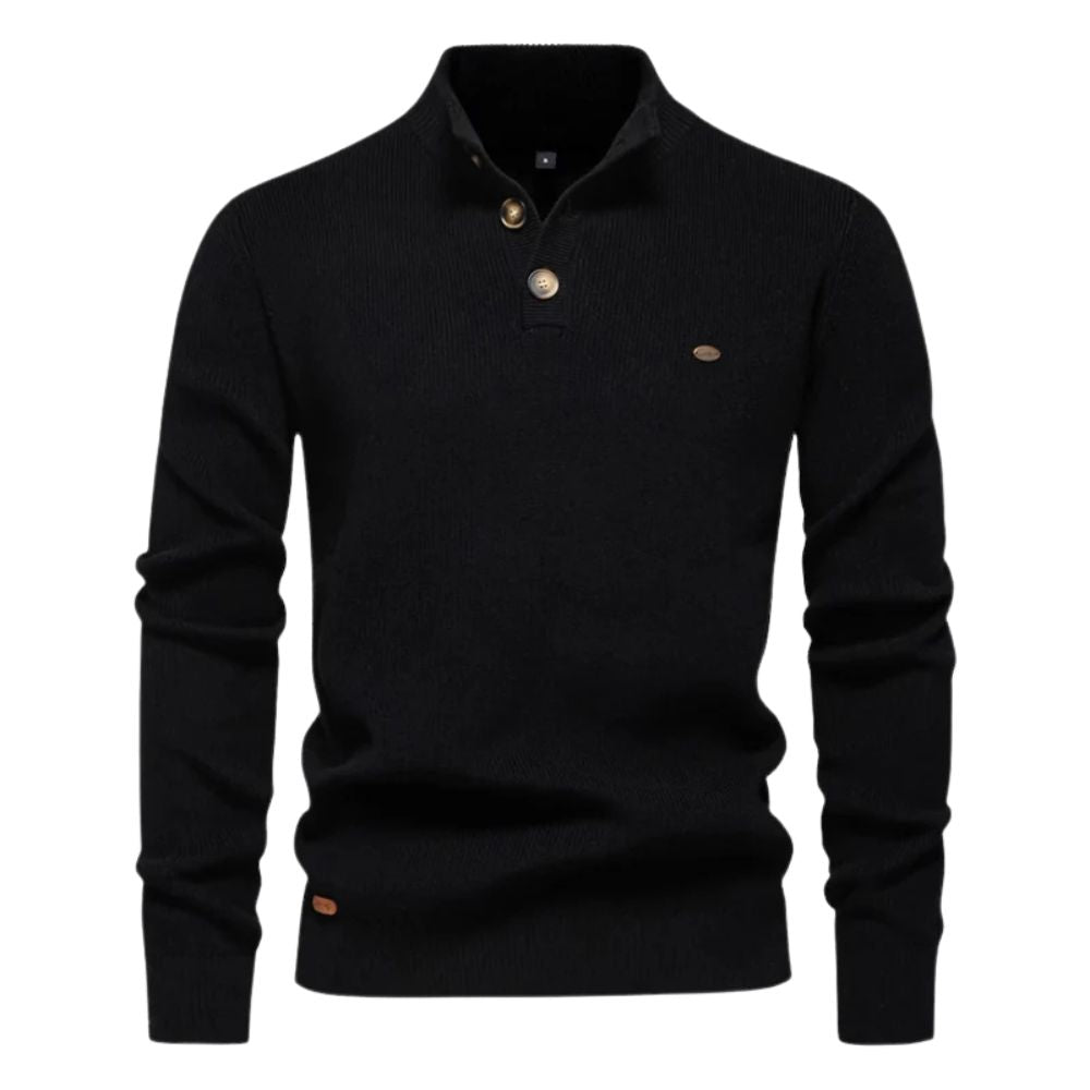 Kahlo® | Warm Casual Sweater With Buttons For Men