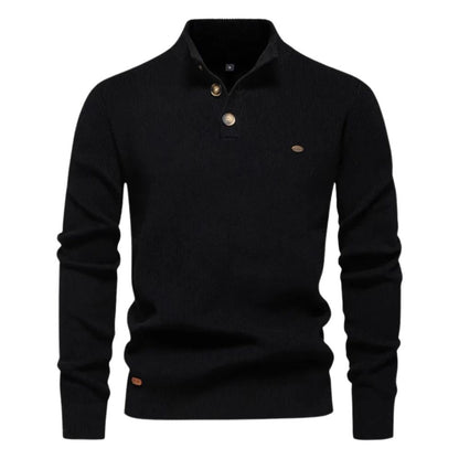 Kahlo® | Warm Casual Sweater With Buttons For Men