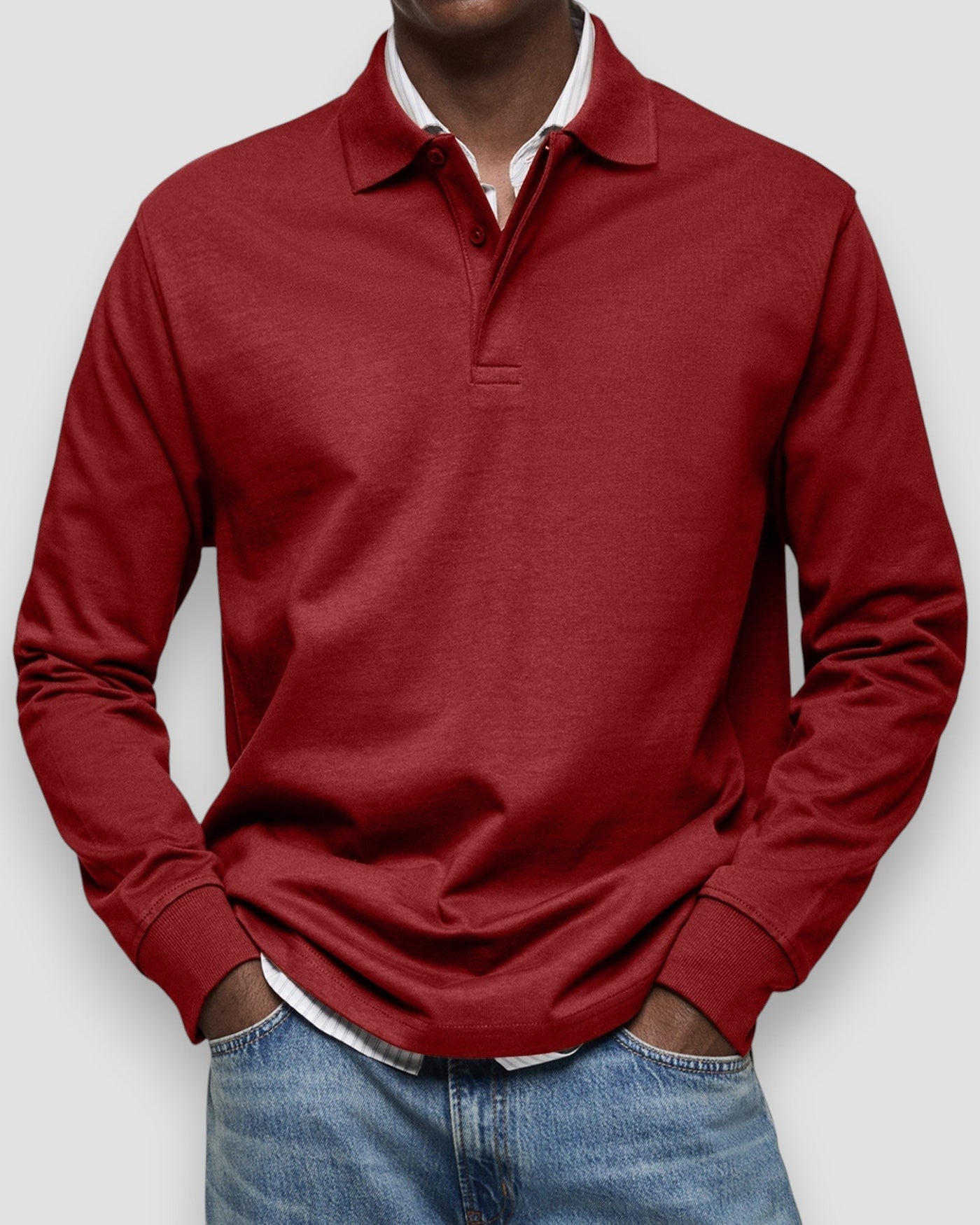 Florent | Long-sleeved polo shirt