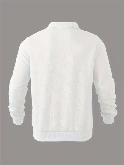 Jonathan® | Vintage Sweater With Zipper And Geometric Design