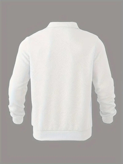 Jonathan® | Vintage Sweater With Zipper And Geometric Design