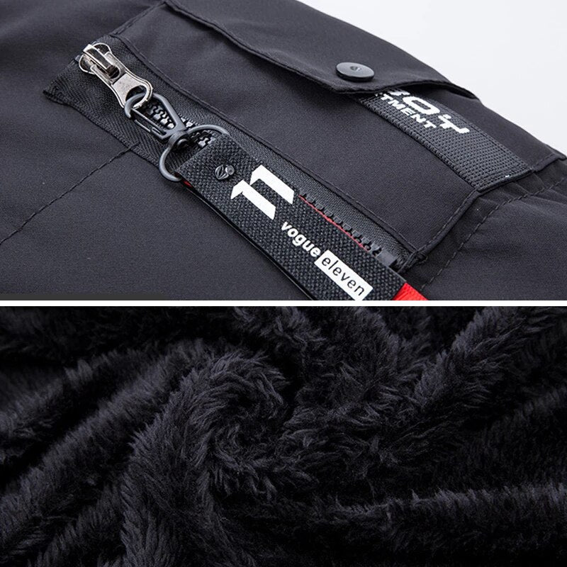 Esaú | Warm quilted coat with hood, winter jacket, wind & water repellent