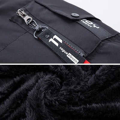 Esaú | Warm quilted coat with hood, winter jacket, wind & water repellent