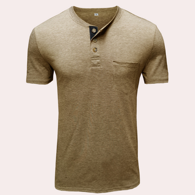 Miles® | Men's Elegant Button-Down T-Shirt