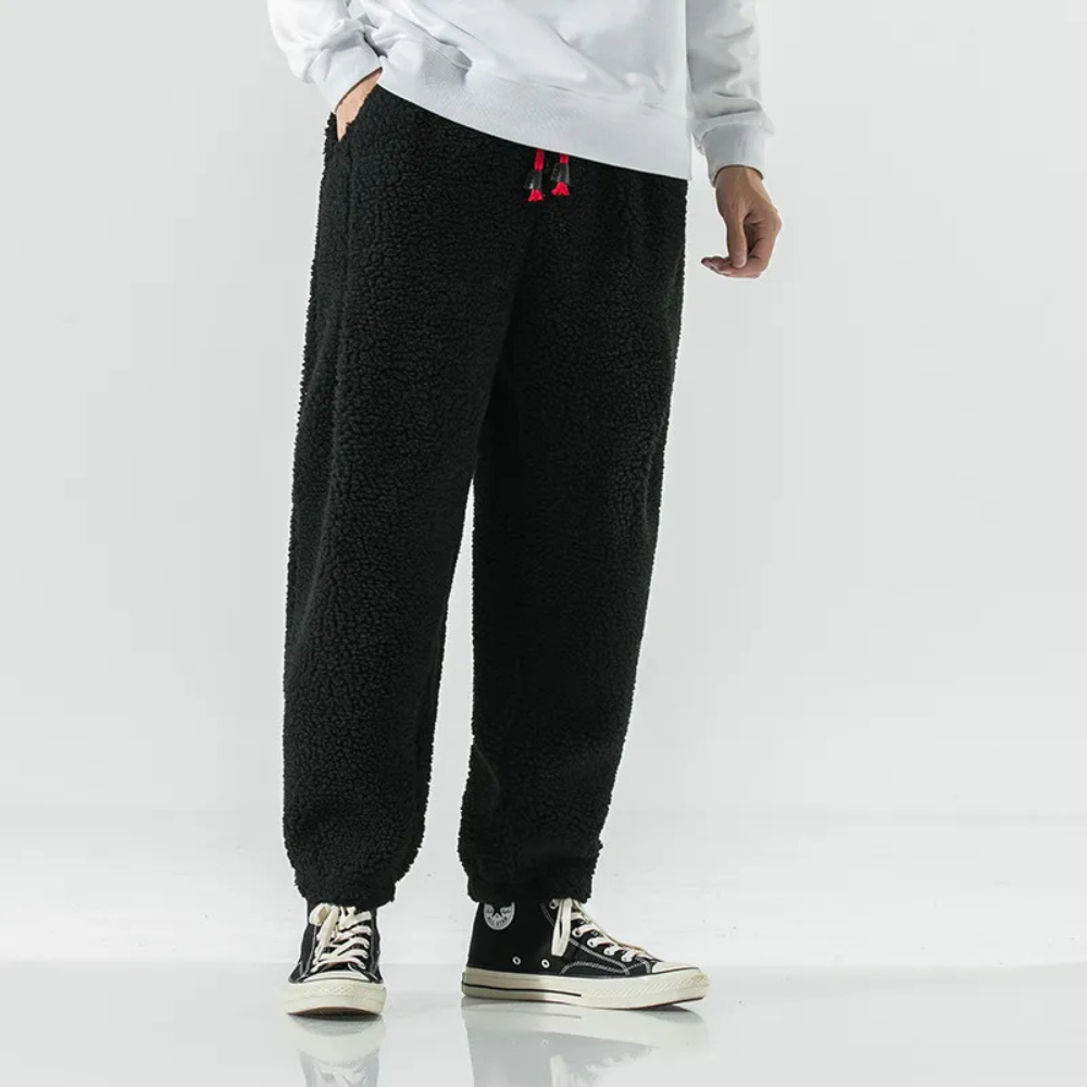 Suetonio® | Loose-fitting fleece trousers for men
