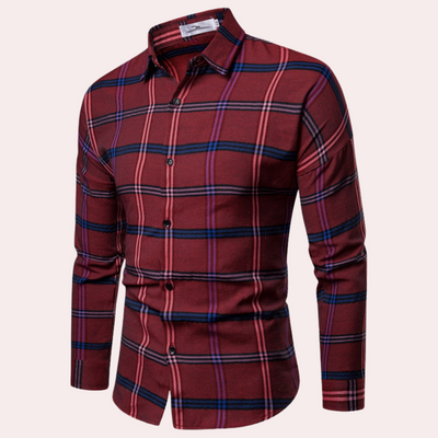 Nicolás® | Fashionable checked shirt for men