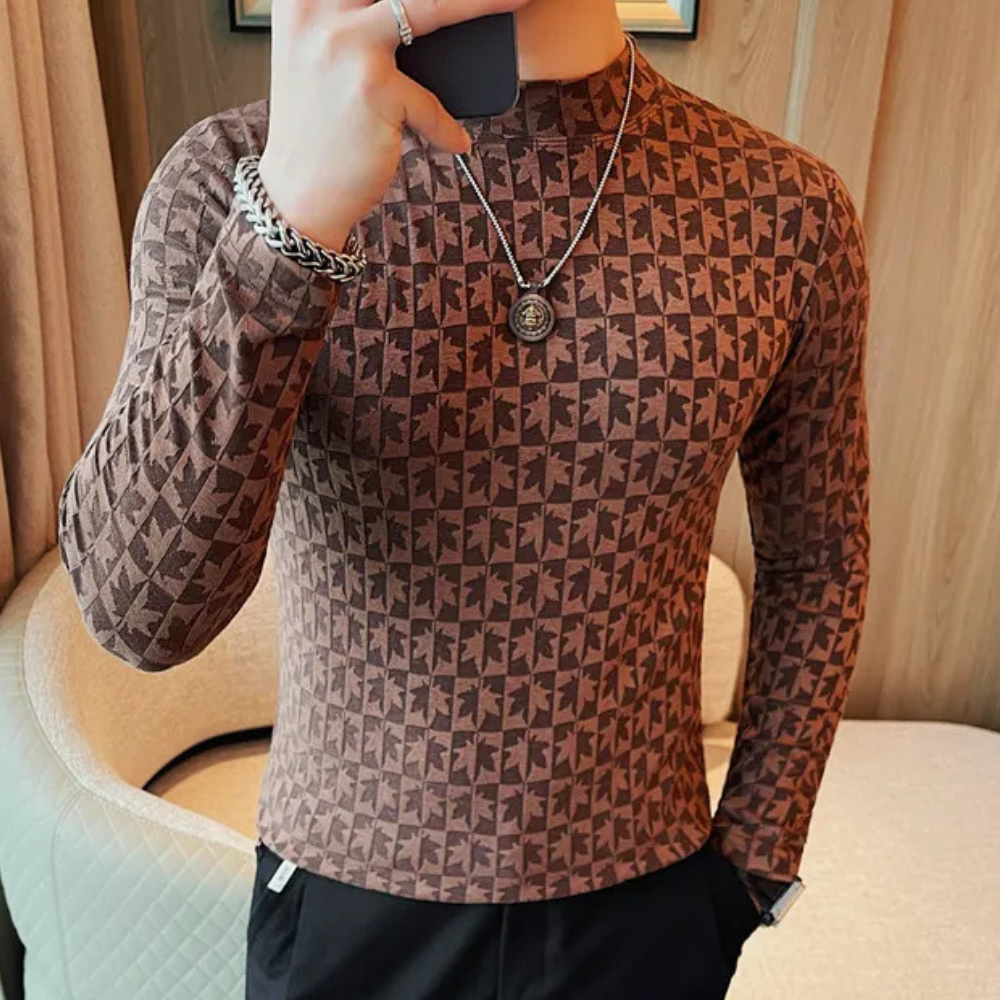 Ryan® | Men's Modern Stand-Up Collar T-Shirt