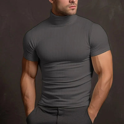 Bernard® | Men'S T-Shirt In Plain Color With Turtleneck