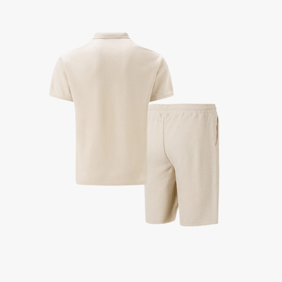 Youssef | Men's Cotton Co-ord Set – Polo & Shorts Combo