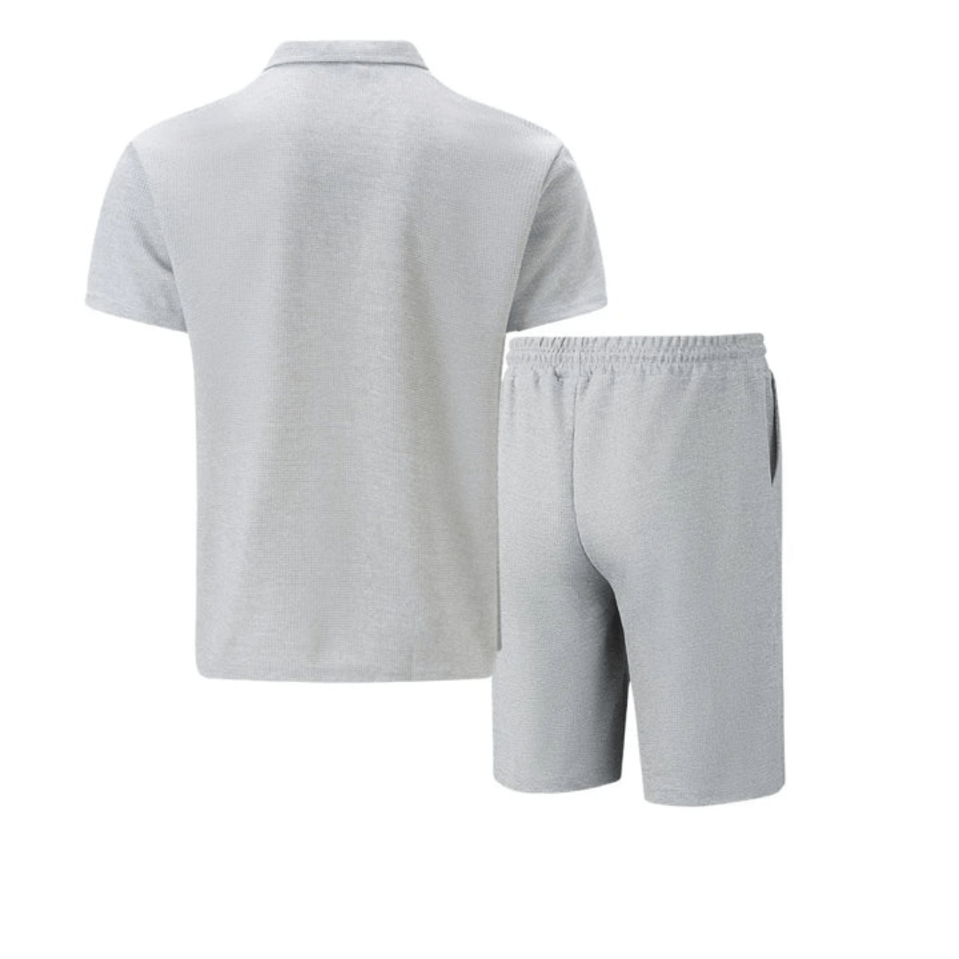 Youssef | Men's Cotton Co-ord Set – Polo & Shorts Combo