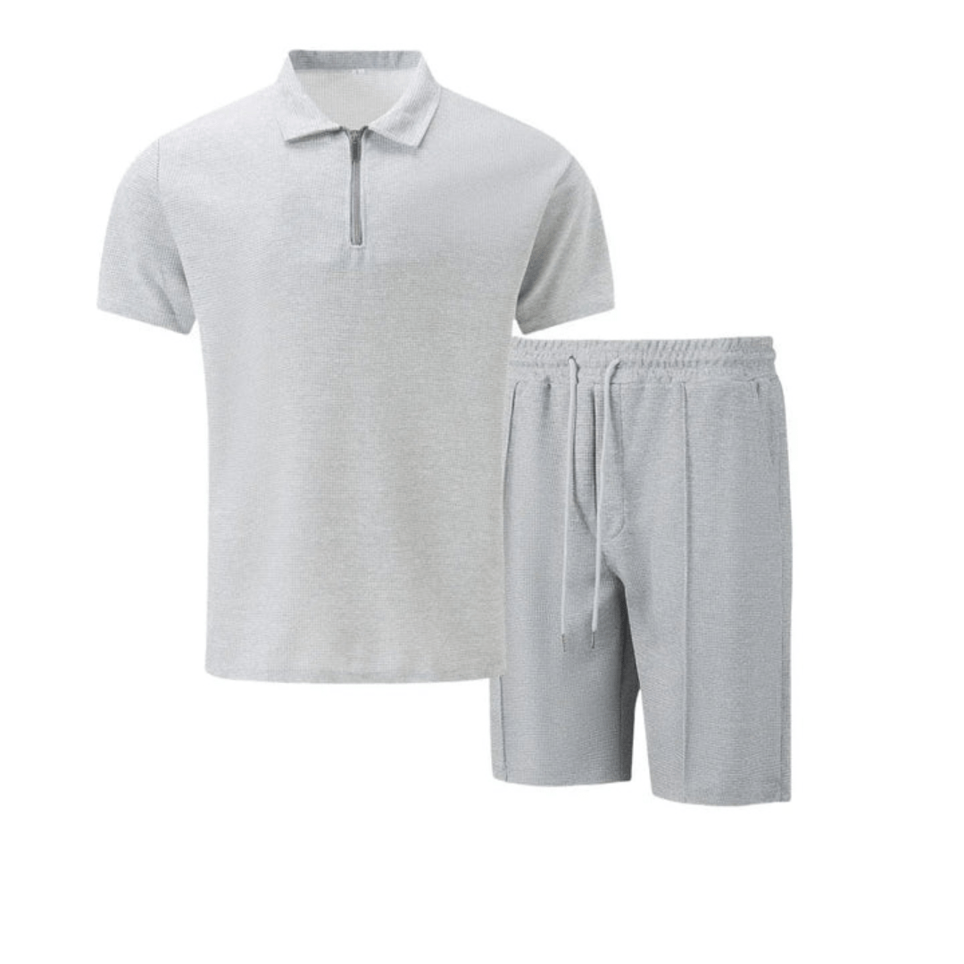 Youssef | Men's Cotton Co-ord Set – Polo & Shorts Combo