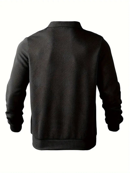 Jonathan® | Vintage Sweater With Zipper And Geometric Design